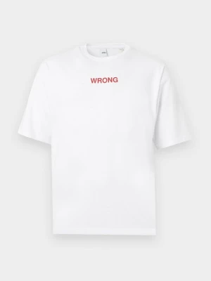 T-shirt z nadrukiem Aspesi biały