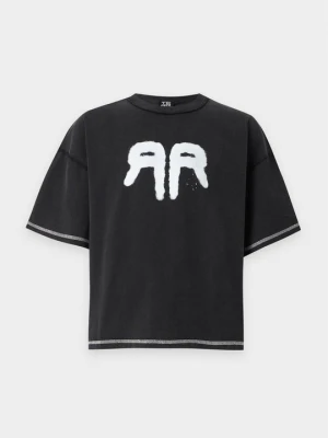 T-shirt z nadrukiem Atelier De Roupa czarny