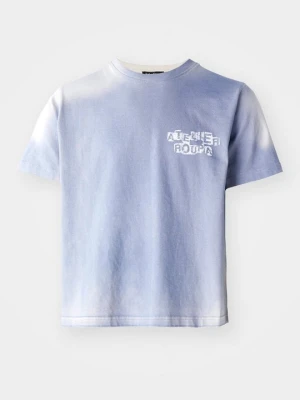 T-shirt z nadrukiem Atelier De Roupa granatowy