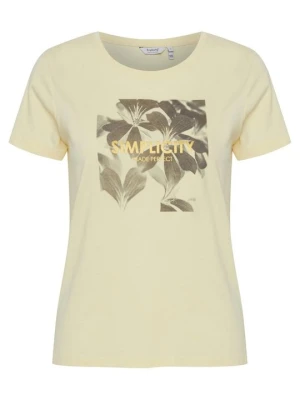 T-shirt z nadrukiem B.Young żółty