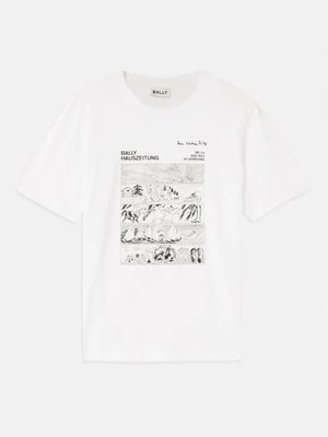 T-shirt z nadrukiem Bally
