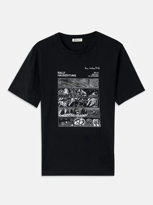T-shirt z nadrukiem Bally