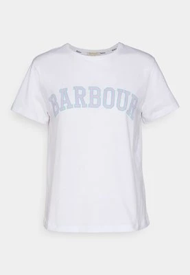 T-shirt z nadrukiem Barbour