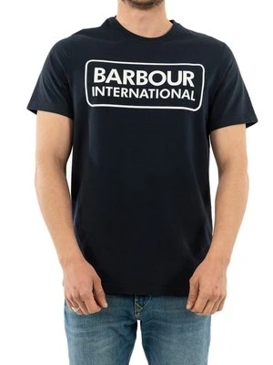 T-shirt z nadrukiem Barbour