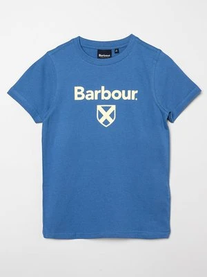 T-shirt z nadrukiem Barbour