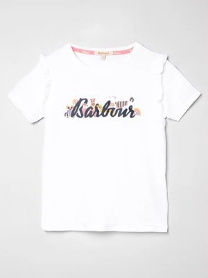 T-shirt z nadrukiem Barbour