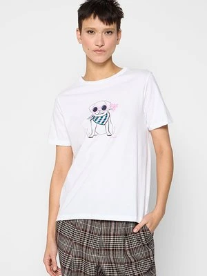 T-shirt z nadrukiem Barbour