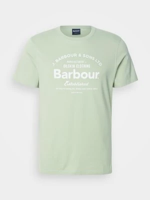 T-shirt z nadrukiem Barbour