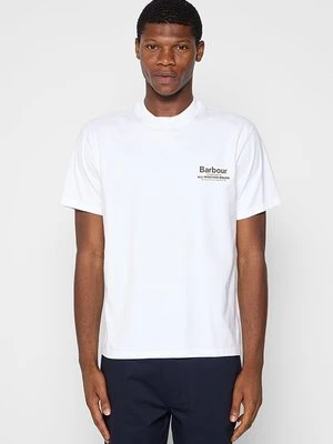 T-shirt z nadrukiem Barbour