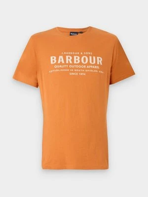 T-shirt z nadrukiem Barbour