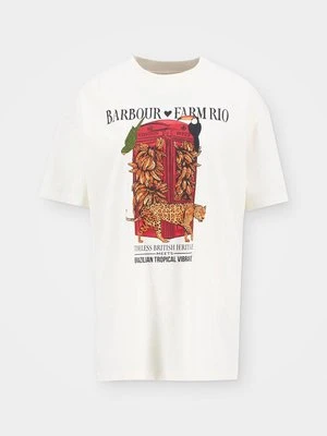 T-shirt z nadrukiem Barbour