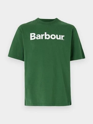 T-shirt z nadrukiem Barbour