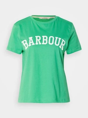 T-shirt z nadrukiem Barbour