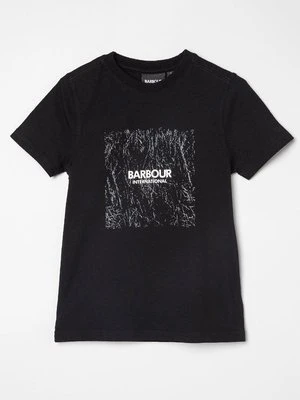 T-shirt z nadrukiem Barbour International