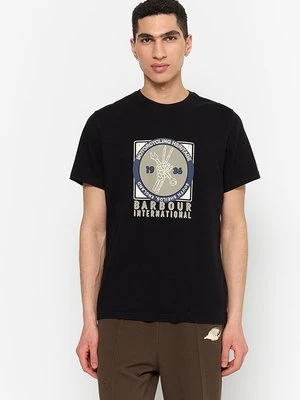 T-shirt z nadrukiem Barbour International