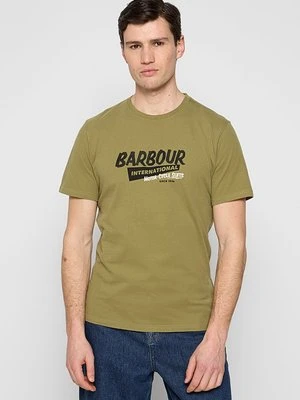 T-shirt z nadrukiem Barbour International
