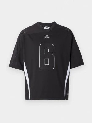 T-shirt z nadrukiem Bareen czarny