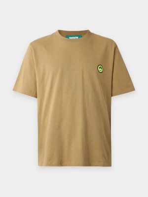 T-shirt z nadrukiem Barrow brązowy