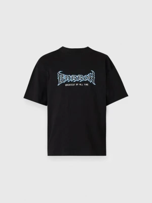 T-shirt z nadrukiem Barrow czarny