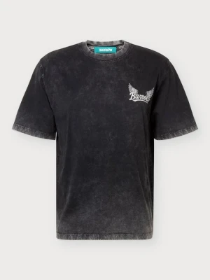 T-shirt z nadrukiem Barrow czarny