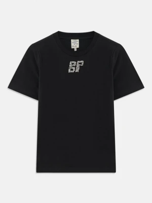 T-shirt z nadrukiem BAUM UND PFERDGARTEN czarny