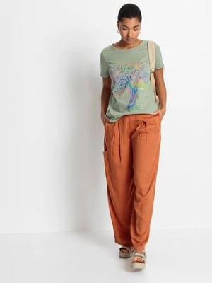 T-shirt z nadrukiem z bawełny organicznej bonprix
