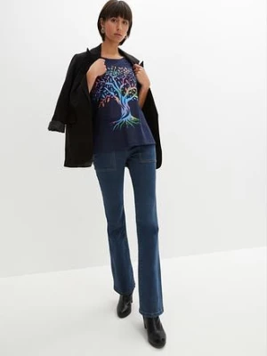 T-shirt z nadrukiem, bawełna organiczna bonprix