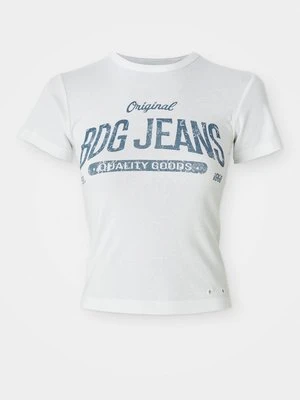 T-shirt z nadrukiem BDG Urban Outfitters biały