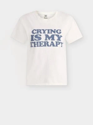 T-shirt z nadrukiem BDG Urban Outfitters biały