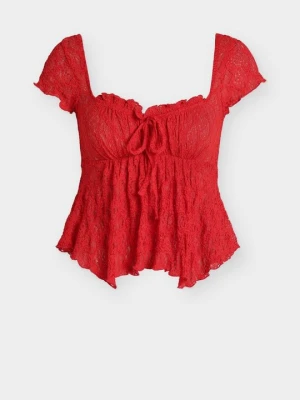 T-shirt z nadrukiem BDG Urban Outfitters czerwony
