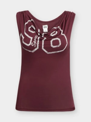 T-shirt z nadrukiem BDG Urban Outfitters czerwony