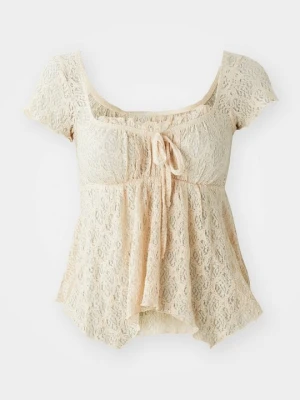 T-shirt z nadrukiem BDG Urban Outfitters mleczny