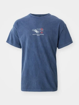 T-shirt z nadrukiem BDG Urban Outfitters niebieski