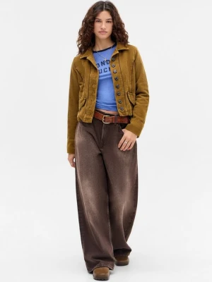 T-shirt z nadrukiem BDG Urban Outfitters niebieski