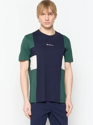 T-shirt z nadrukiem Ben Sherman granatowy