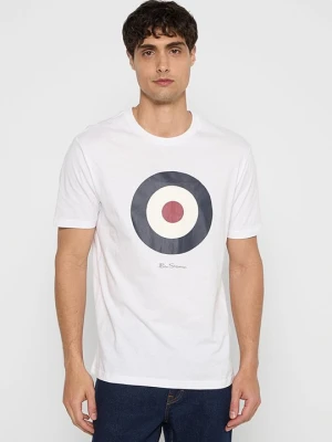 T-shirt z nadrukiem Ben Sherman biały