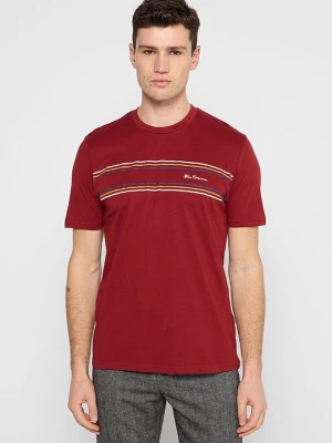 T-shirt z nadrukiem Ben Sherman czerwony