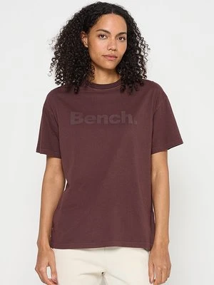 T-shirt z nadrukiem Bench bordowy