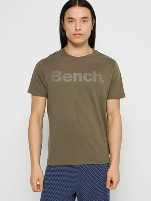 T-shirt z nadrukiem Bench khaki
