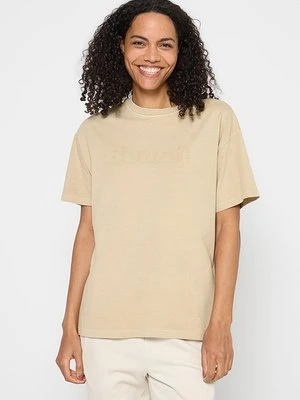 T-shirt z nadrukiem Bench beżowy