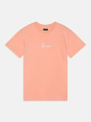T-shirt z nadrukiem Bench morelowy