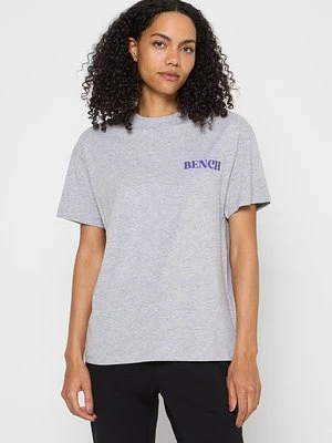 T-shirt z nadrukiem Bench szary