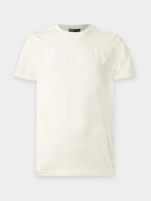 T-shirt z nadrukiem Bench biały
