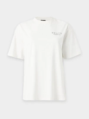 T-shirt z nadrukiem Bench biały