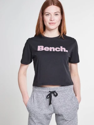 T-shirt z nadrukiem Bench srebrny