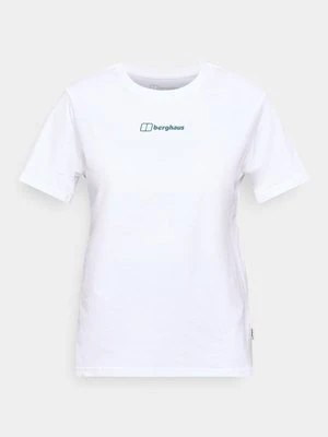 T-shirt z nadrukiem Berghaus biały