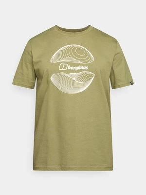 T-shirt z nadrukiem Berghaus zielony
