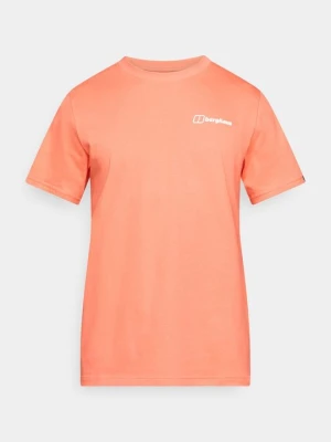 T-shirt z nadrukiem Berghaus łososiowy