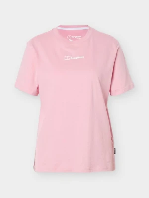 T-shirt z nadrukiem Berghaus różowy