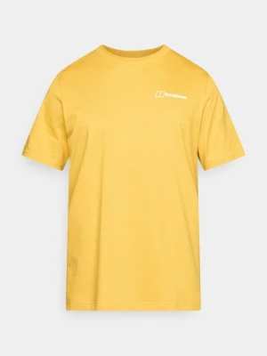 T-shirt z nadrukiem Berghaus żółty